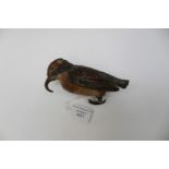 French cold painted bronze bee eater,