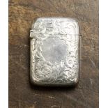 A silver vesta case,