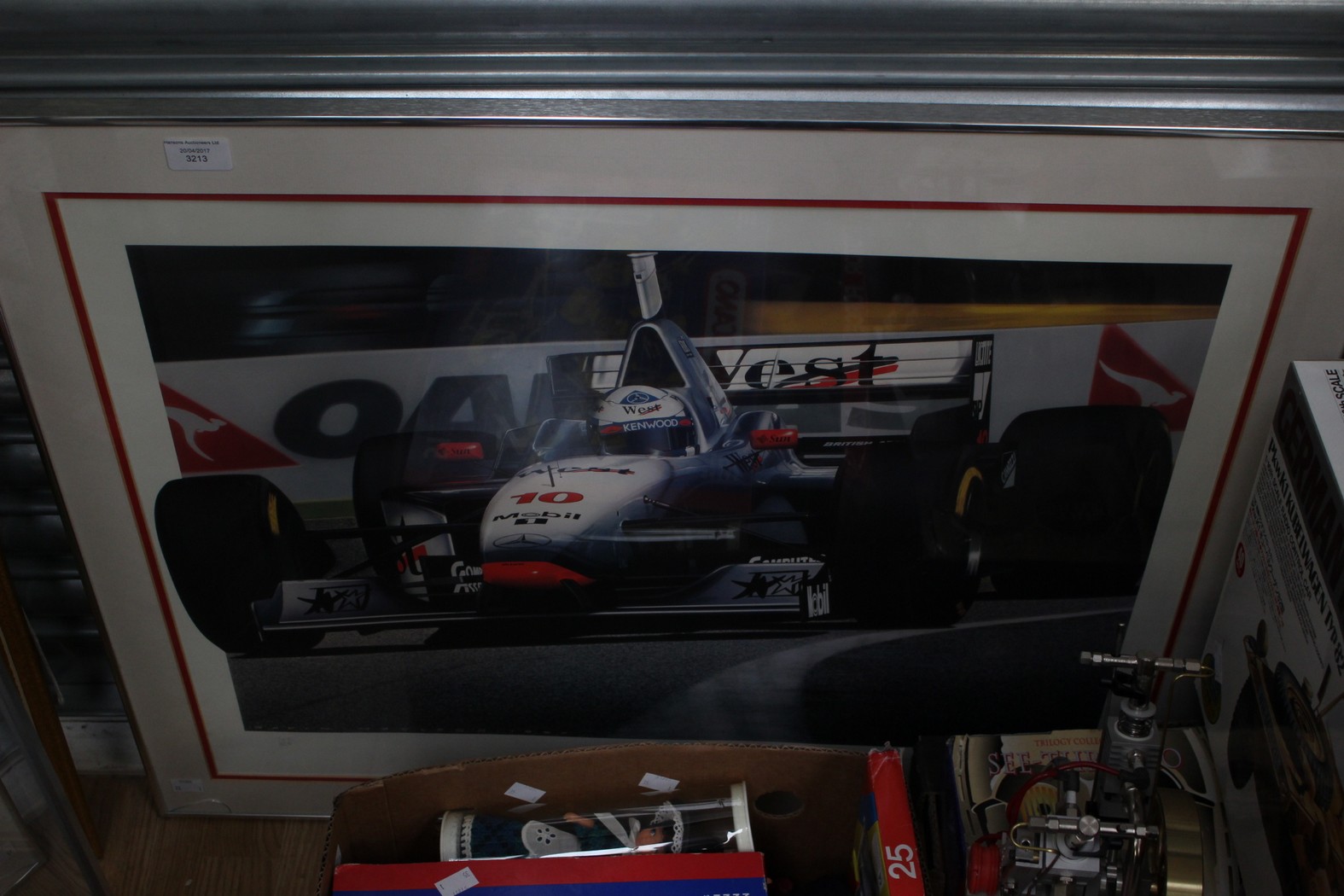 A Gavin McLeod Limited Edition print, "Melbourne McLaren, David Coulthard at Melbourne 1997,