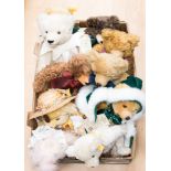 Two Steiff Bears with eight Hermann Bears,