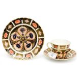 A Royal Crown Derby 1128 Imari pattern cup and saucer;