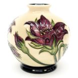 A Moorcroft vase in the Pulsatilla pattern, designed by Vicki Lovatt, shape 541/4,