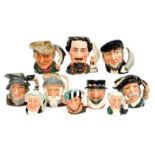 A Royal Doulton collection of character jugs, comprising 'Don Quixote' D6460, 'Capt Ahab',