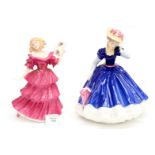 Royal Doulton figurines of the year 'Jennifer' 1994 and 1992 'Mary'