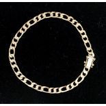 A 9ct gold bracelet, 11.