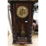 A late 19th century 1895-1905 Vienna wall clock,