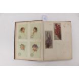 An album containing a quantity of Victorian Valentine cards,