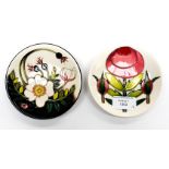 Two Moorcroft trinket dishes/coasters, both for RHS collection, The Sphere,