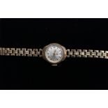 A ladies 9ct gold Rotary bracelet watch