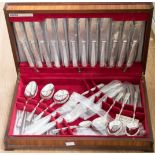 A Viners/Thomas Turner silver plated canteen of cutlery