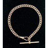 A 9ct gold watch chain, 20.