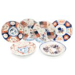 Six various late 19th century Imari plates, Japanese,