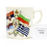 A 1912 Commentary mug of countries