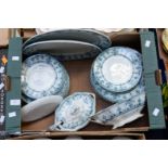 A Countess' late 19th early 20th Century dinner service in two boxes (42)