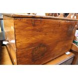 A 19th Century travelling trunk,