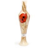 A Moorcroft vase in the Harvest Poppy pattern shape 138/12,