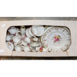 A collection of Royal Crown Derby, Derby posies, including miniature jugs, plates,