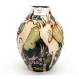 A Moorcroft vase in the 'Boxing Hares' pattern, designed by Emma Bossons, dated 2017,