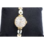 A gold plated ladies bracelet watch Rotary,