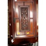 Late 19th century mahogany hanging cupboard