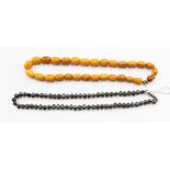 A string of Butterscotch Amber beads;