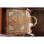 An Aesthetic movement walnut coal scuttle,