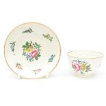 Caughley Chince back to back roses tea bowl and saucer