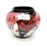 A Moorcroft vase in the Bella Houston pattern, designed by Emma Bossons, shape 402/4,