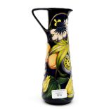 A Moorcroft jug in the Passion Fruit pattern, dated 2011, designed by Rachel Bishop,