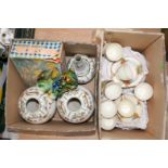 Mixed box of tea wares,