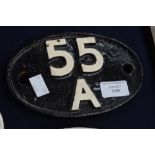 Locomotive Shed Plate 55A for Leeds (Holbeck).