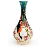 A Moorcroft narrow necked Trial vase, Birds No. D03748, dated 25.11.