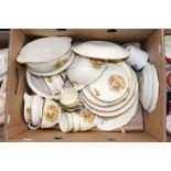 An Alfred Meakin part dinner and tea set, including two tureens, cups, saucers, side plates,