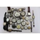 Pocket watches - silver (af) Ingersoll; Ehrhardt;