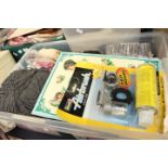 A collection of haberdashery and craft items to include a collection of ribbon trims, wool,