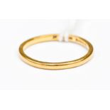 A 22ct gold wedding band, approx 1.5mm wide, size P, total weight approx 2.