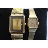 Two Rotary gold plated dress watches, both Quartz,
