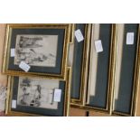 A group of eight various sized framed (modern) lithographs by James Duffield Harding 1798-1868,