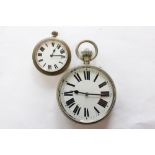 A large Carter 1901 pocket watch with sales ticket;