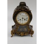 A Boulle mantel clock (af)