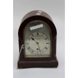 A 20th century regulator mantle clock, retailed by Goldsmiths & Silversmiths Co London,