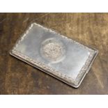A Mexican silver cigarette case,