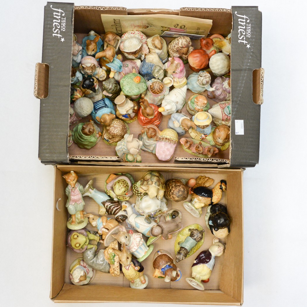 A box of Beswick Beatrix Potter figures,