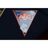 AEC Triangular enamel radiator badge for Bus or Commercial.