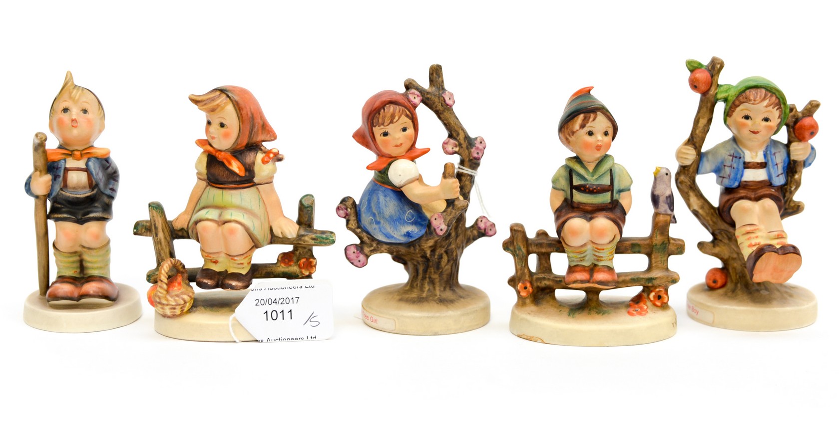 Geobel figures of boys and girls playing circa 1960s (5)