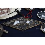 North British Locomotive Plate 1951 No.