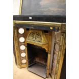 A Victorian brass fire place,