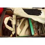 A pait of 1980s cream leather court shoes, a pair of silver wedge sandals,