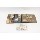 A bag of black cat cigarette cards with a complete set of black cat vintage cars in a booklet and