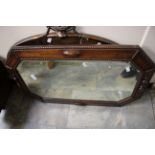 Edwardian and 1920s mirrors mahogany veneer,